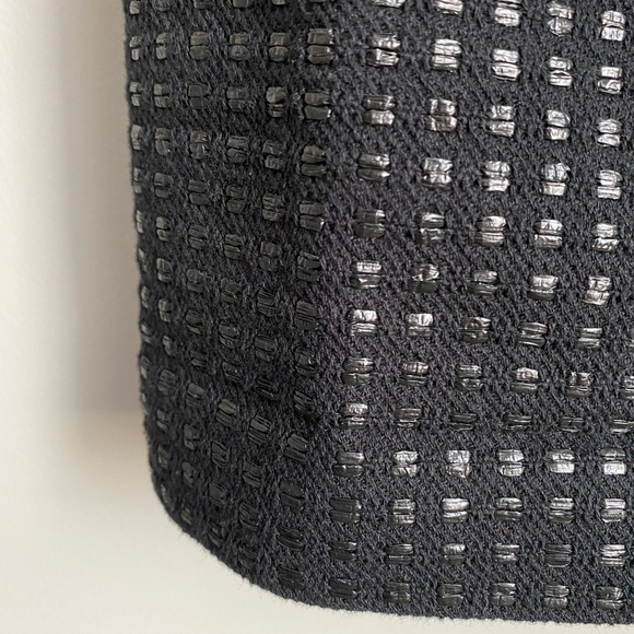 GAP Women's Checkered Textured Mini Black‎ Skirt Size 0 - Picture 5 of 10